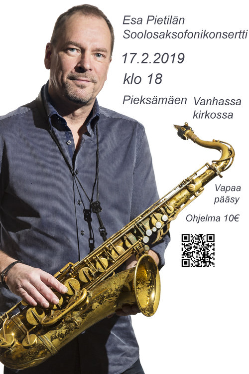 Esa Pietilän Soolosaksofoni konsertti. Esa Pietilän Soolosaksofoni konsertti.