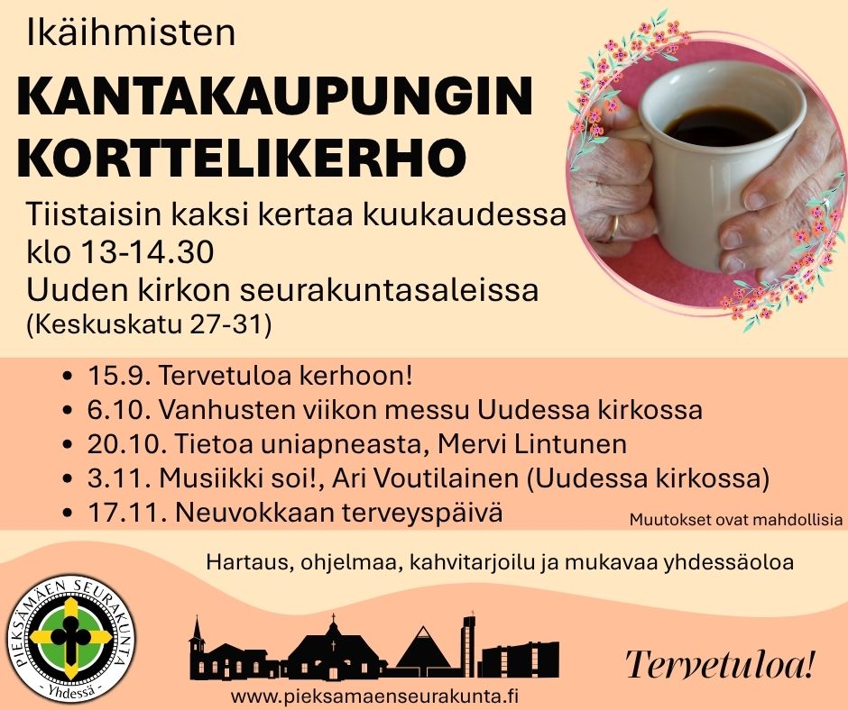 kantakaupungin korttelikerhon mainos