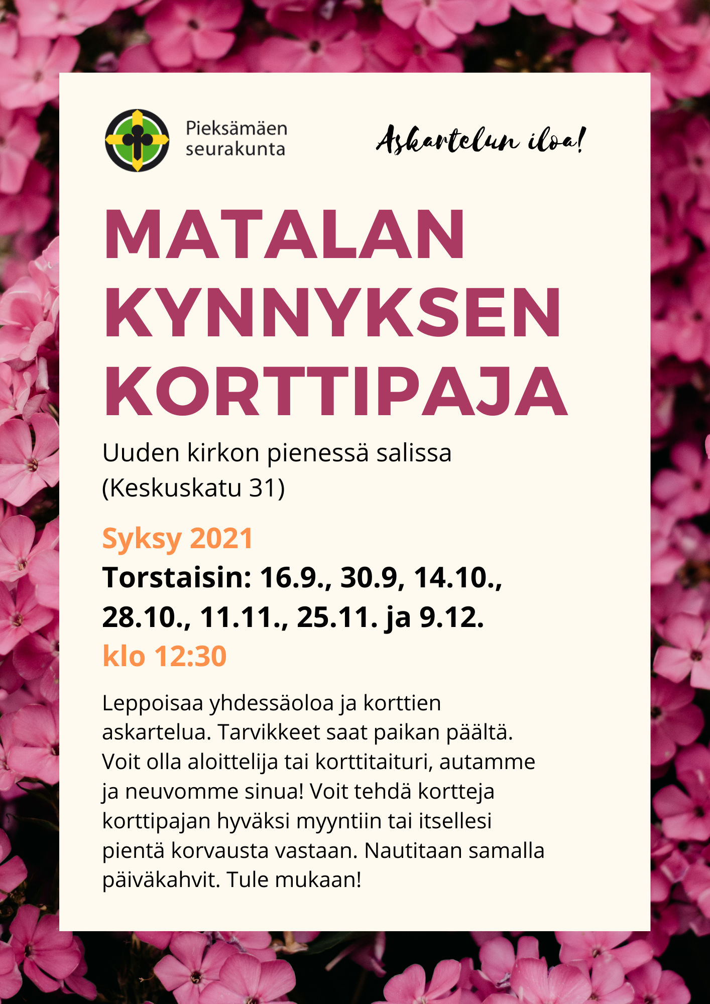 Matalankynnyksen korttipaja Mainos