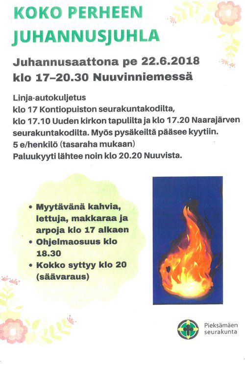 Juhannusjuhla Nuuvinniemessä Juhannusjuhla Nuuvinniemessä