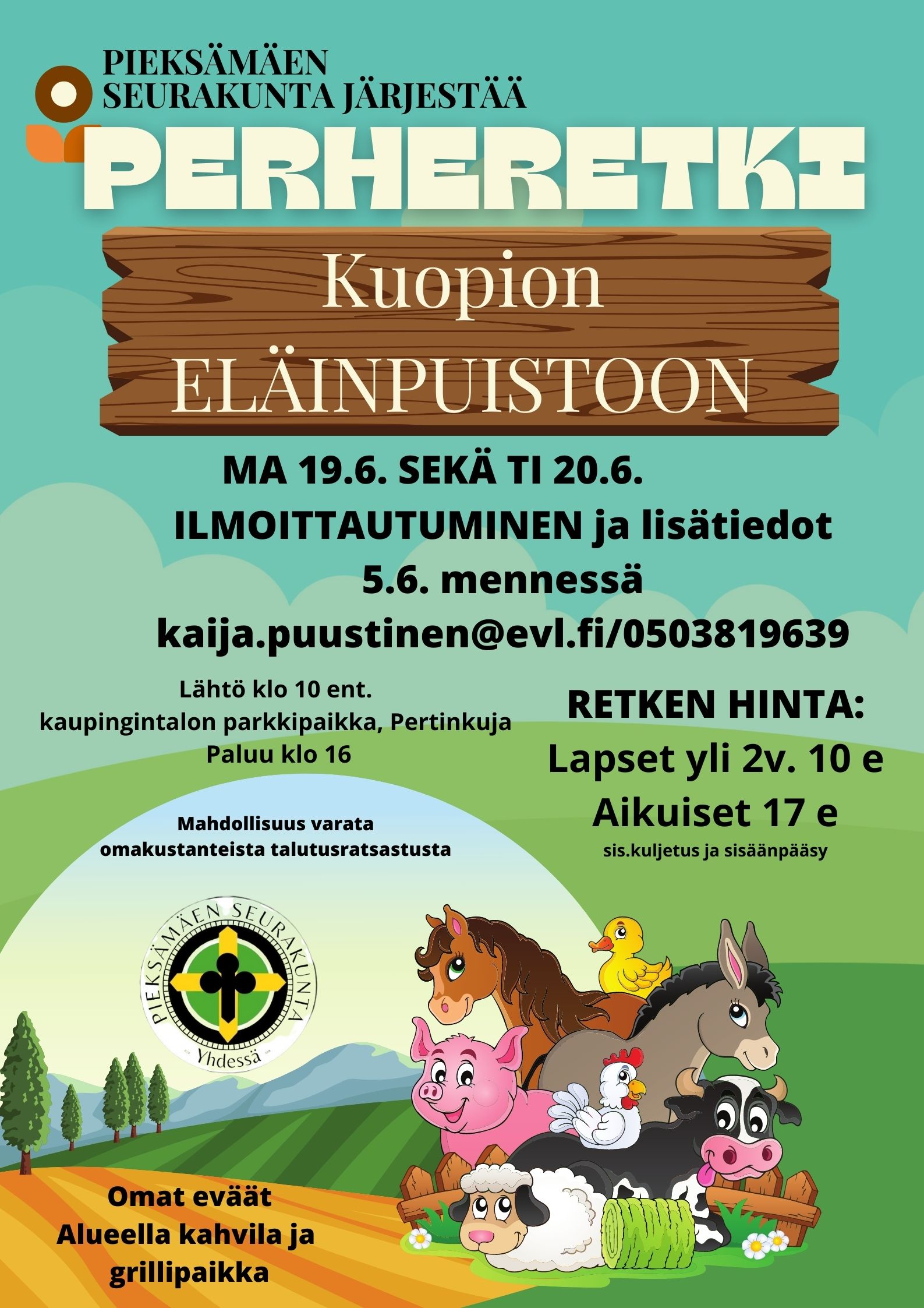 eläimiä ja maalismaisema kuvituksnea