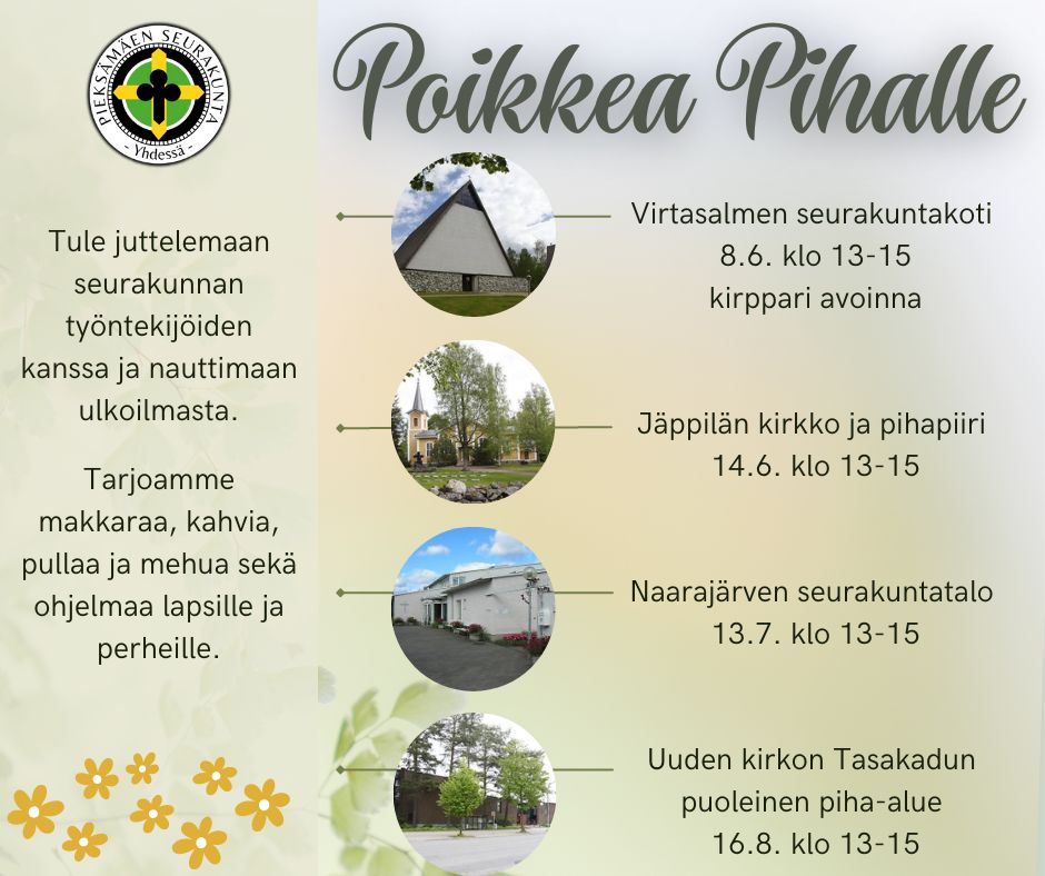 Poikkea Pihalle mainos