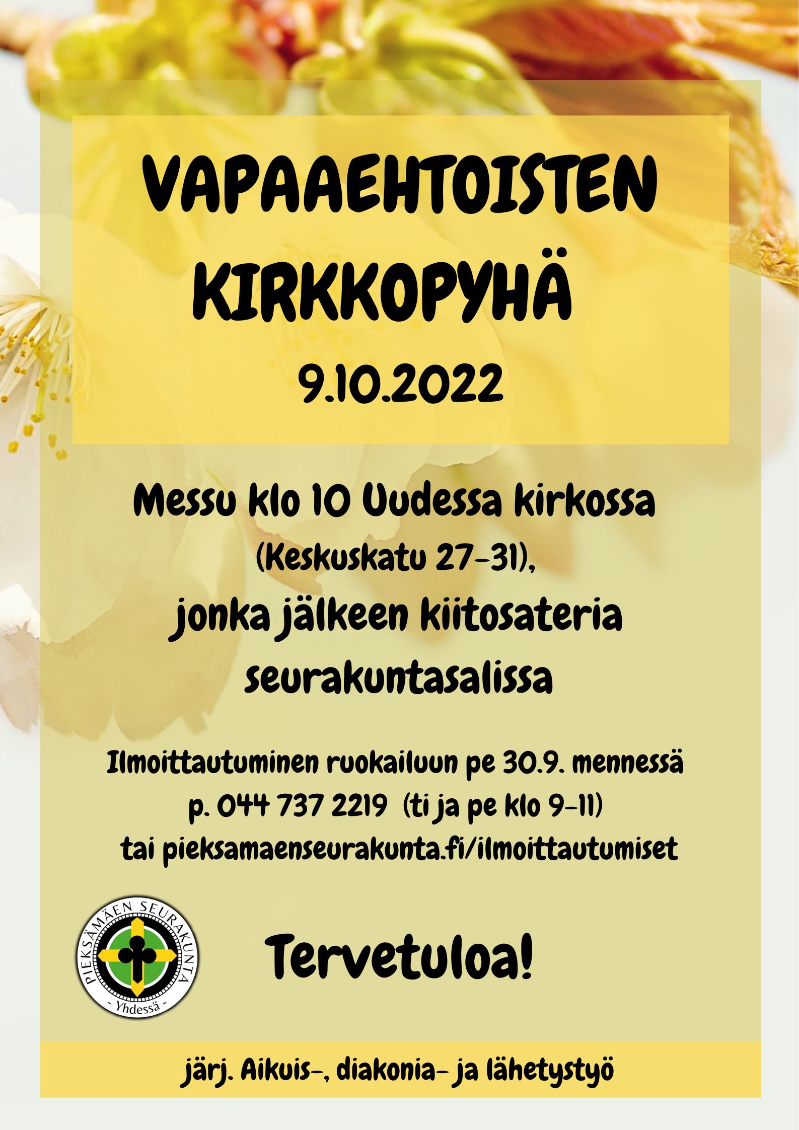 kirkkopyhän mainos
