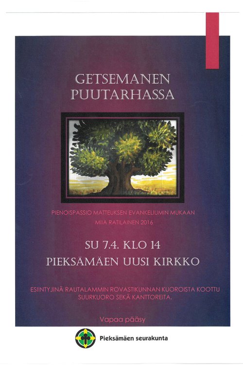 Getsemanen puutarhassa -pienoispassio Getsemanen puutarhassa -pienoispassio
