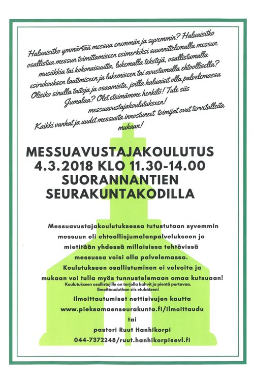 Messuavustajakoulutus Messuavustajakoulutus