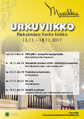 Urkuviikon konsertti My way Urkuviikon konsertti My way