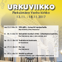 Urkuviikon konsertti Säveliä syysiltaan Urkuviikon konsertti Säveliä syysiltaan