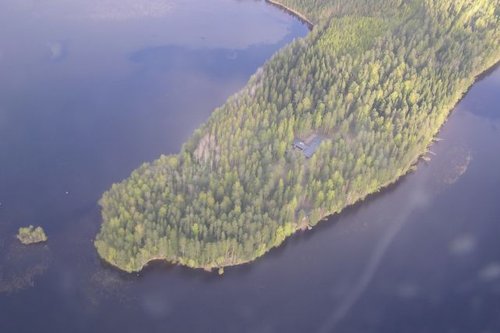 Ilmakuva Nuuvinniemestä keväällä