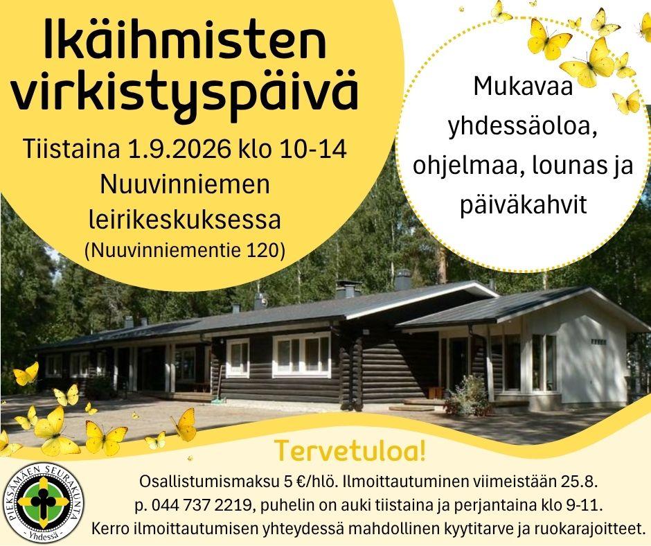 ikäihmisten virkistyspäivän mainos